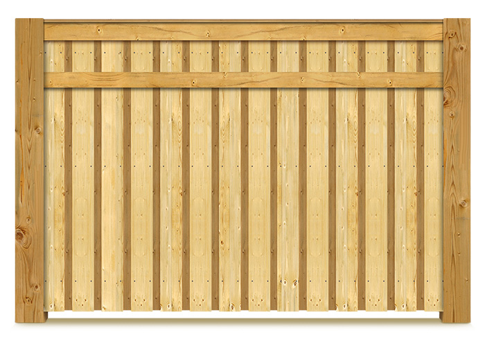 Saddled Privacy Wood Fencing - Naples Florida