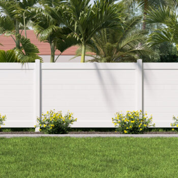 Barrette Horizontal Solid Privacy Vinyl Fence