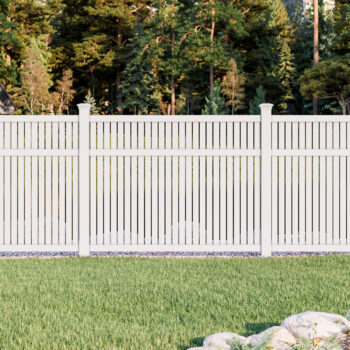 Barrette 3' Semi-Privacy Vinyl Fence